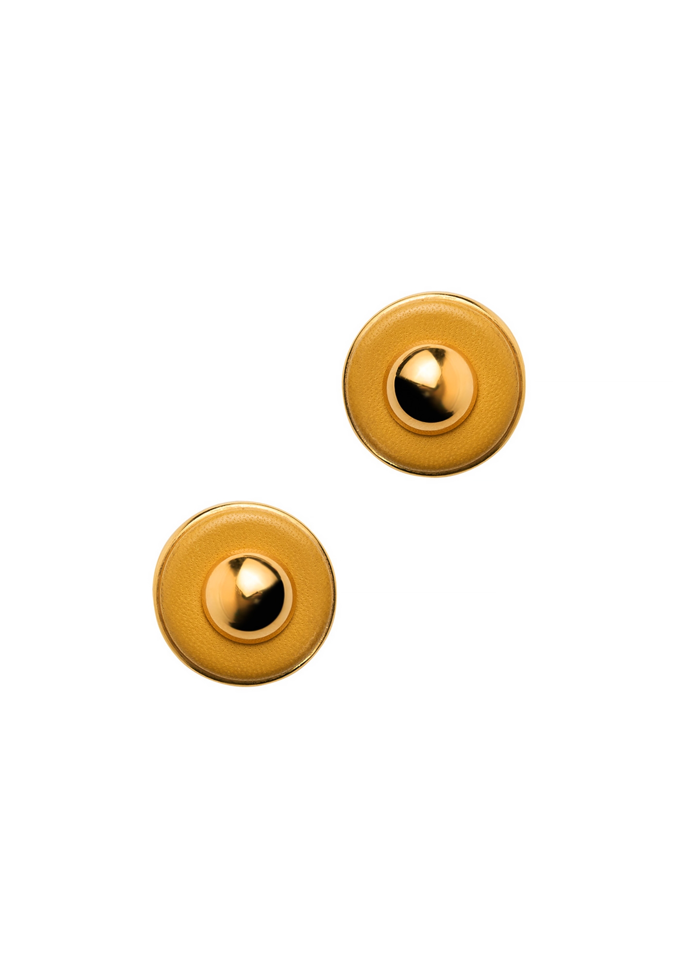Hermès Round Sellier Clip-on Earrings