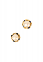 Chanel Round Clip-On Earrings