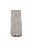 Chanel Tweed Fringed Skirt