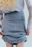 Chanel Tweed Fringed Skirt