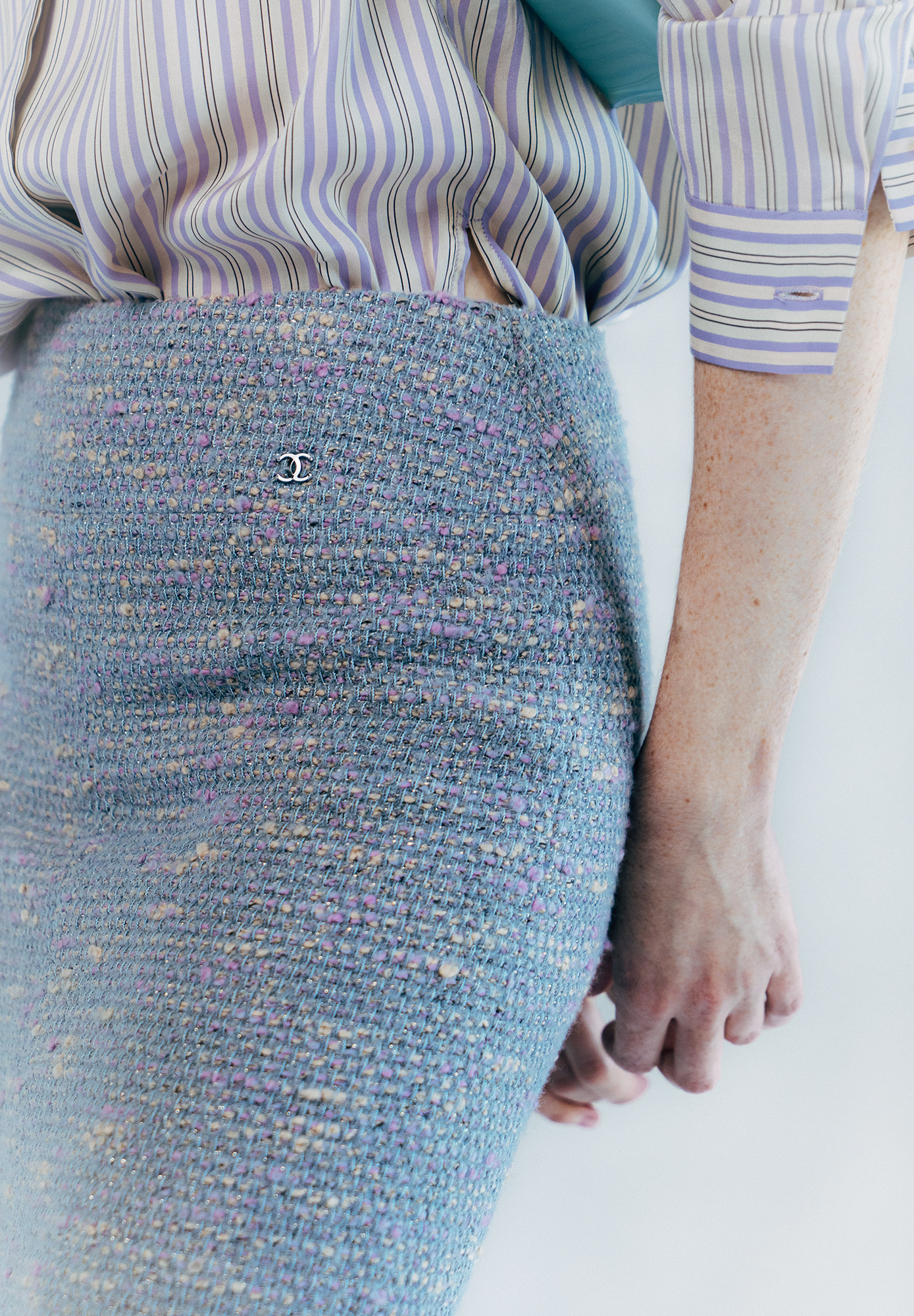 Chanel Tweed Fringed Skirt
