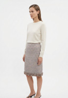 Chanel Tweed Fringed Skirt