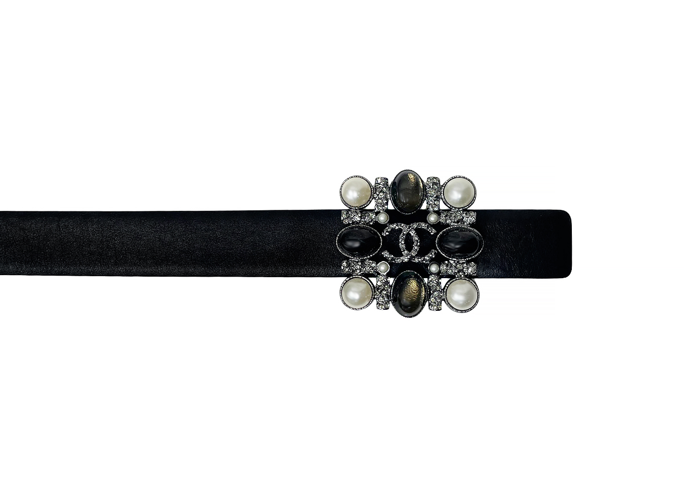 Chanel Crystals Leather Belt