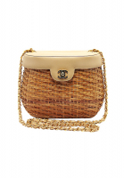 Chanel Straw Shoulder Bag