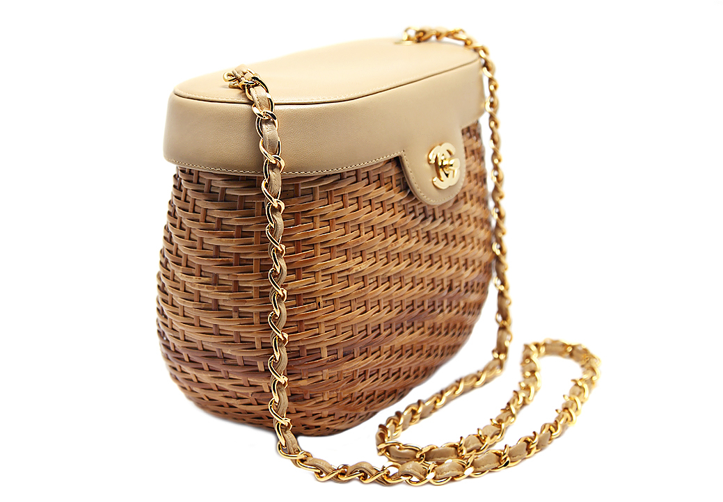 Chanel Straw Shoulder Bag