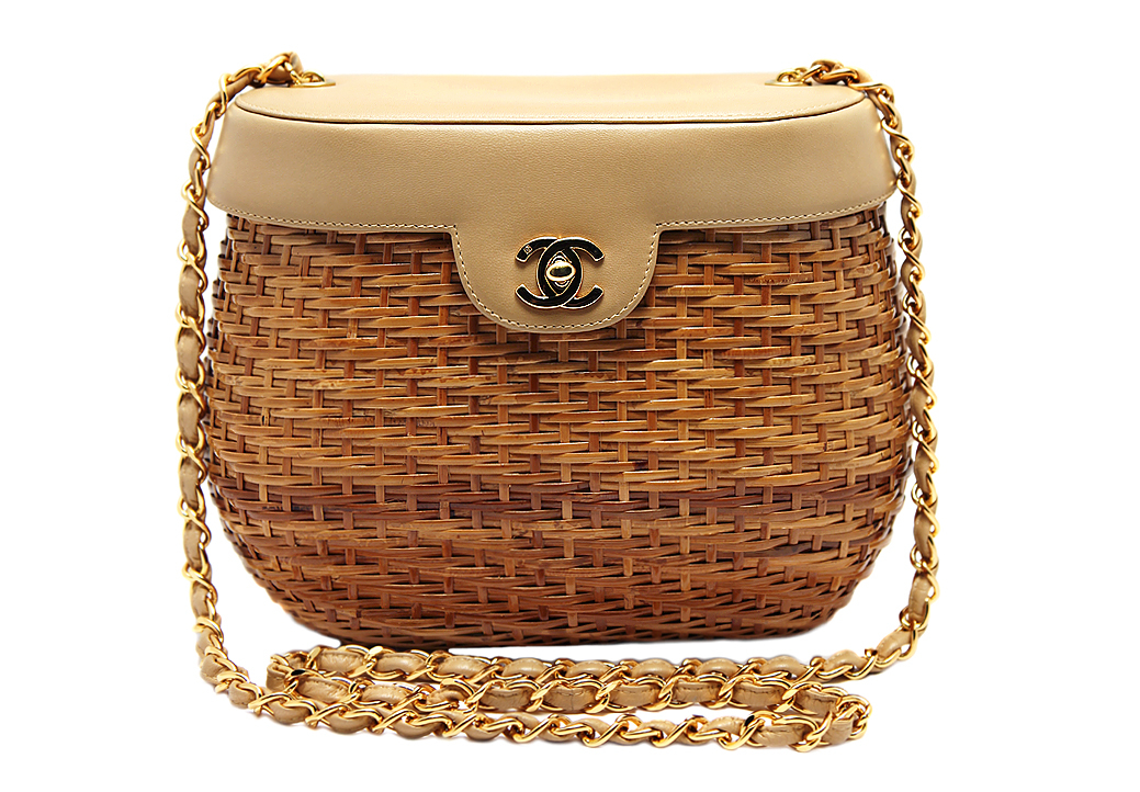 Chanel Straw Shoulder Bag