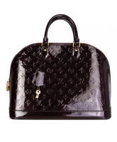 Louis Vuitton Alma MM Amarante Monogram Vernis Bag