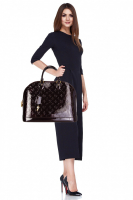 Louis Vuitton Alma MM Amarante Monogram Vernis Bag