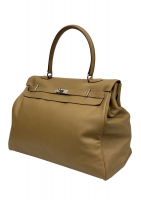 Hermès Kelly Relax 50 Voyage Camel Swift Bag