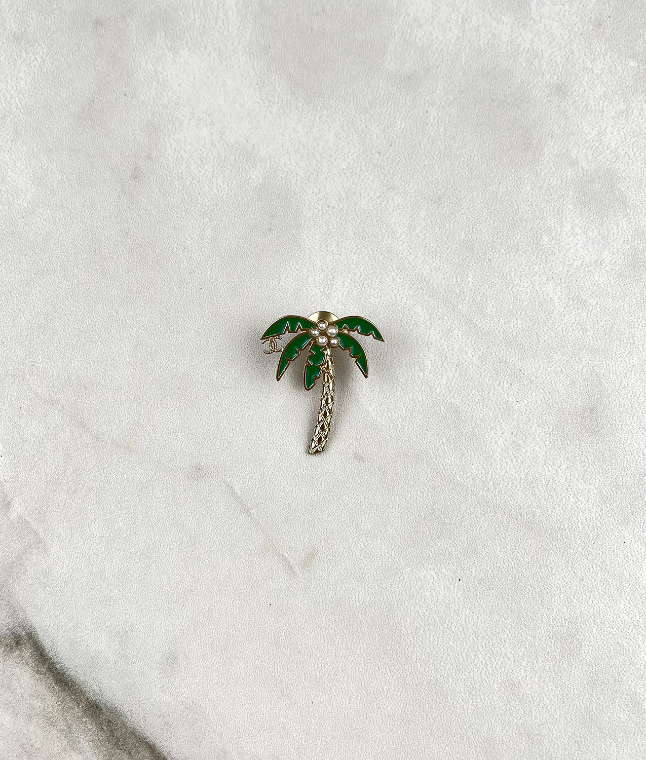 Chanel Palm Tree Pin