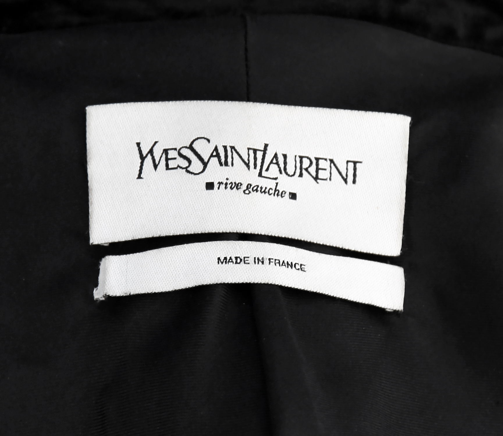 Yves Saint Laurent Black Velvet Suit