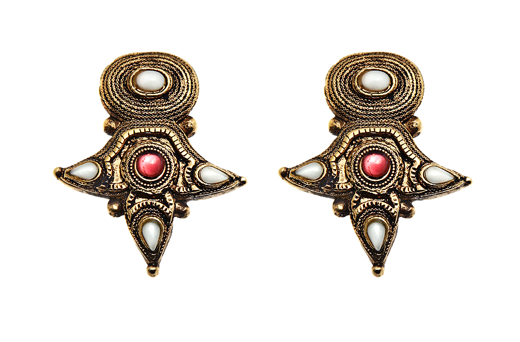 Claude Montana Oversized Clip-on Earrings