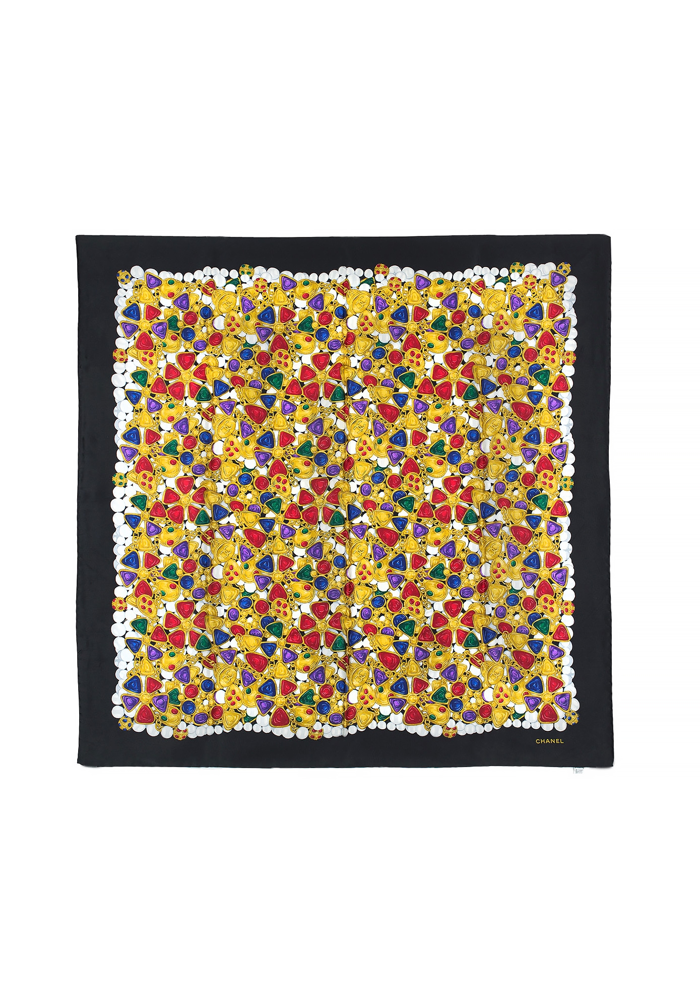 Chanel Printed Silk Scarf