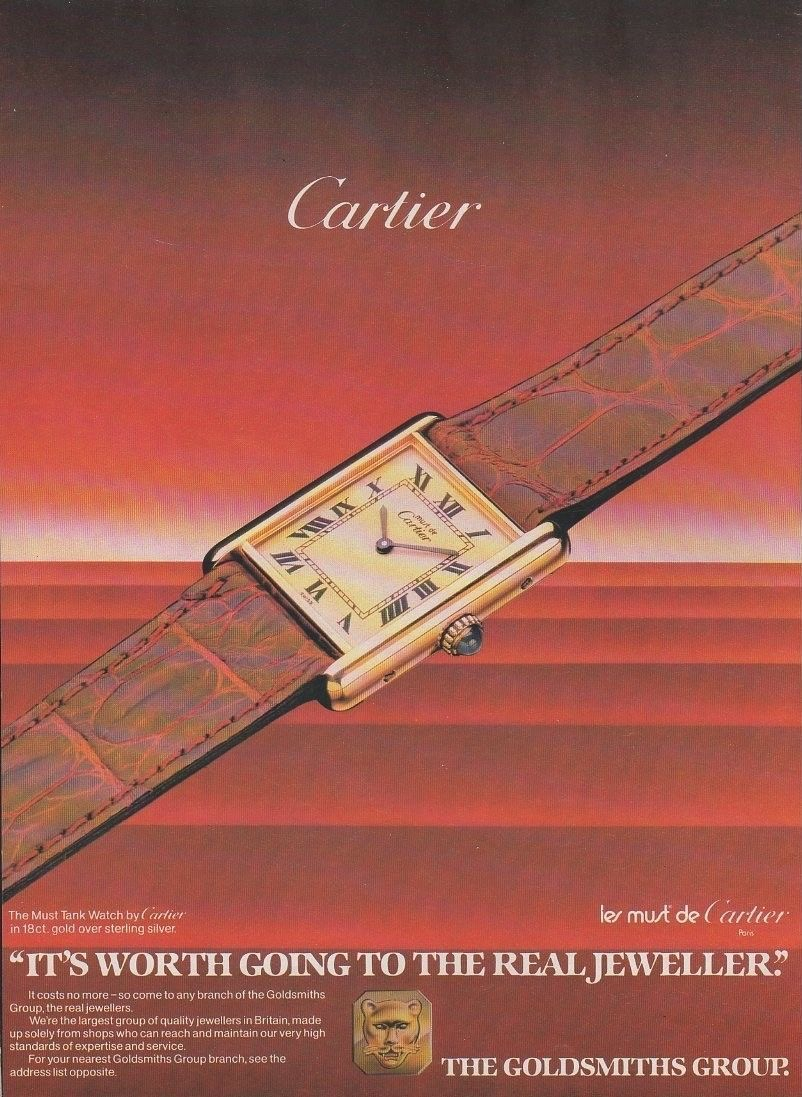 Must de Cartier Tank Vermeil Watch