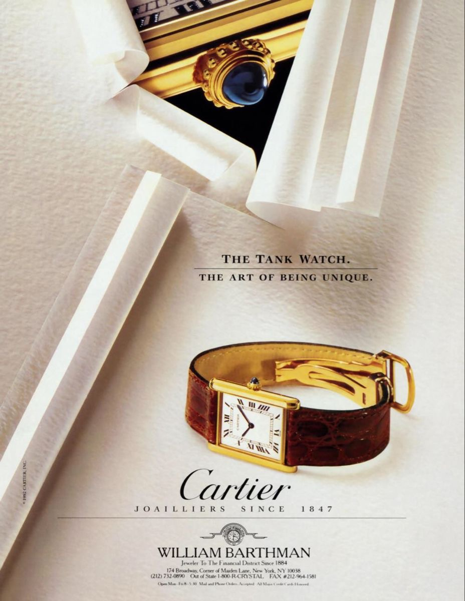 Must de Cartier Tank Vermeil Watch