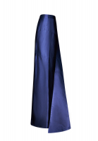 Blue Draped Chanel Haute Couture Skirt