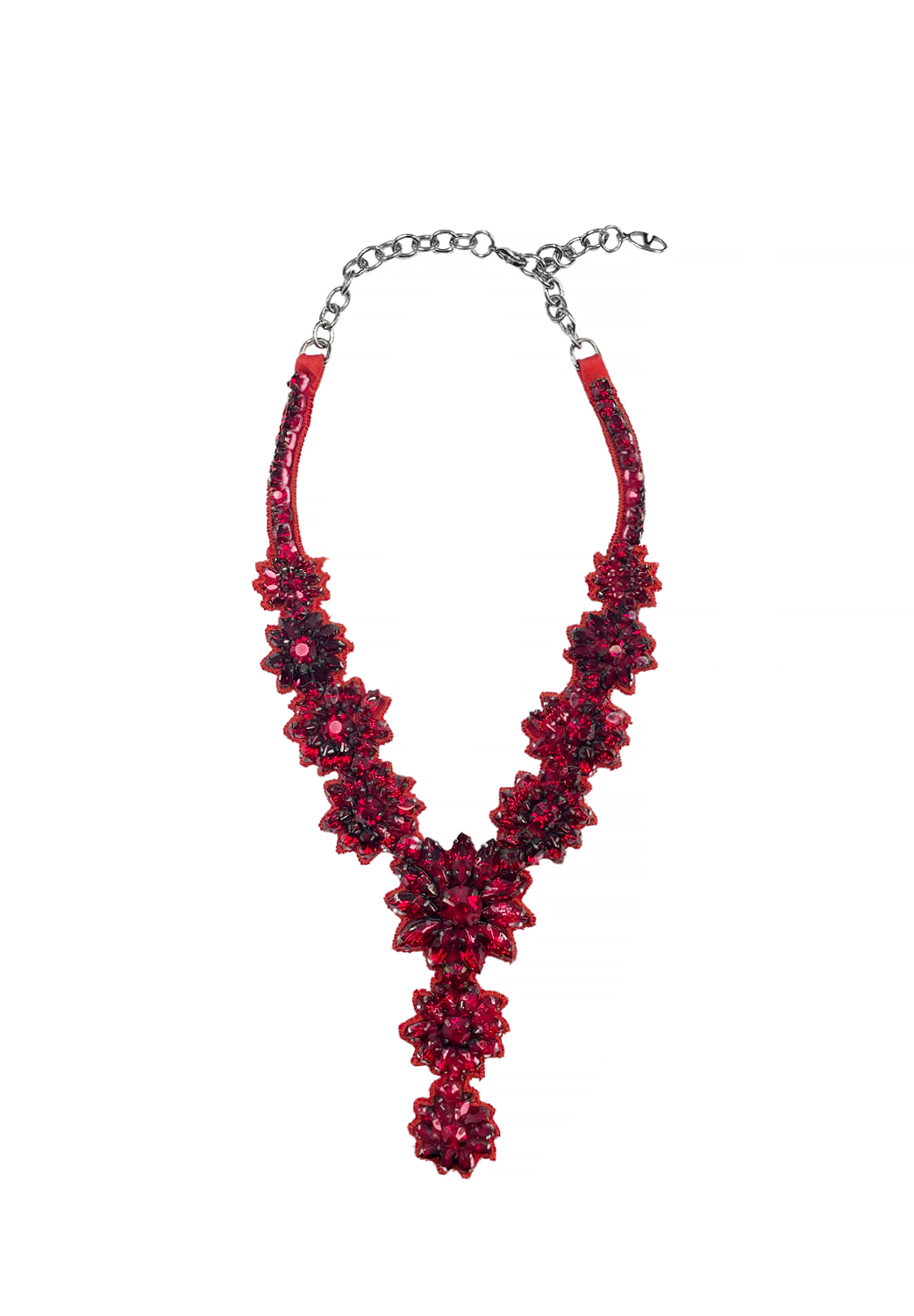 Valentino Red Crystals Necklace