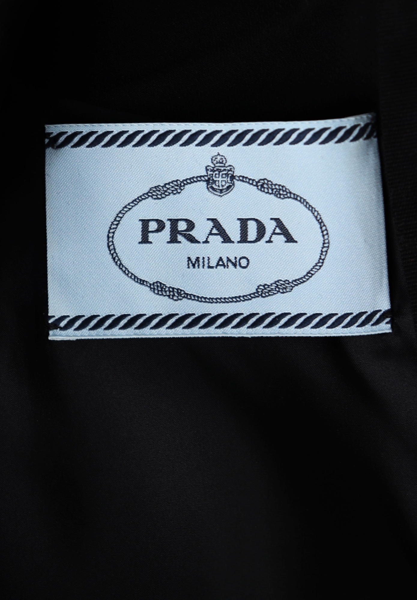 Prada Black Dress With Crystals