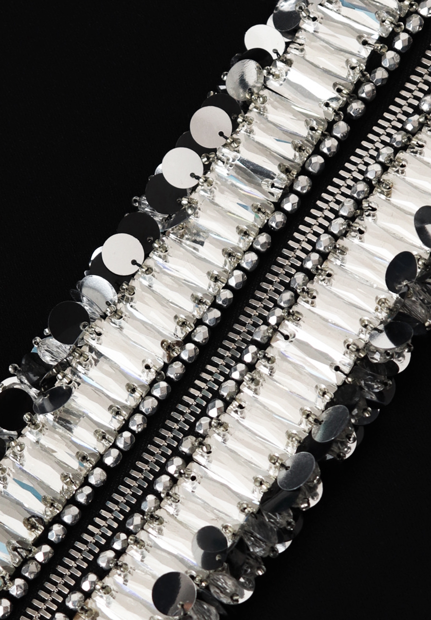 Prada Black Dress With Crystals