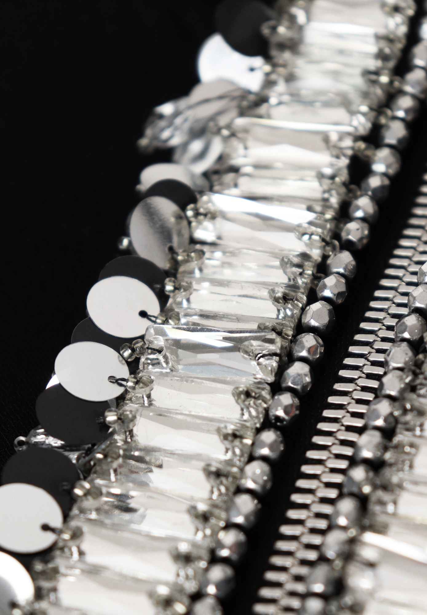 Prada Black Dress With Crystals