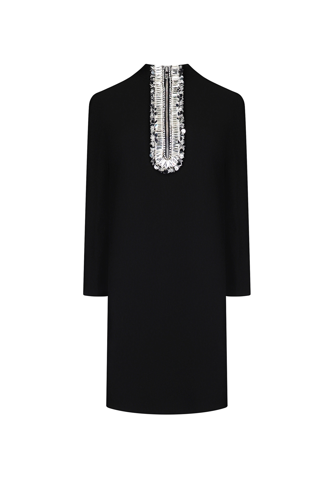 Prada Black Dress With Crystals