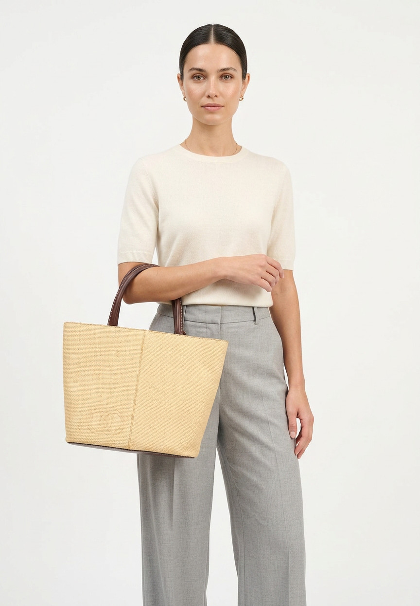 Chanel Straw Tote