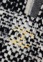 Chanel Black And White Cape Coat