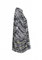 Chanel Black And White Cape Coat