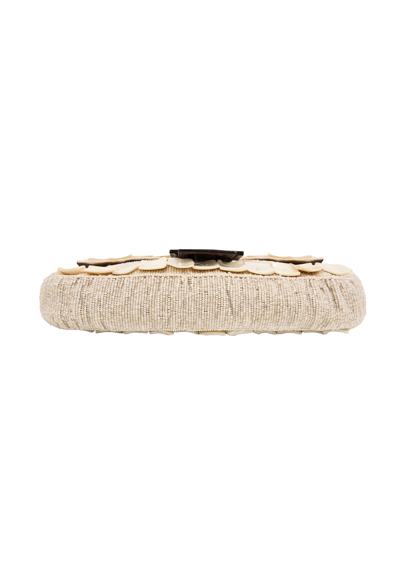 Fendi Baguette Beaded Bag With Mother Of Pearl