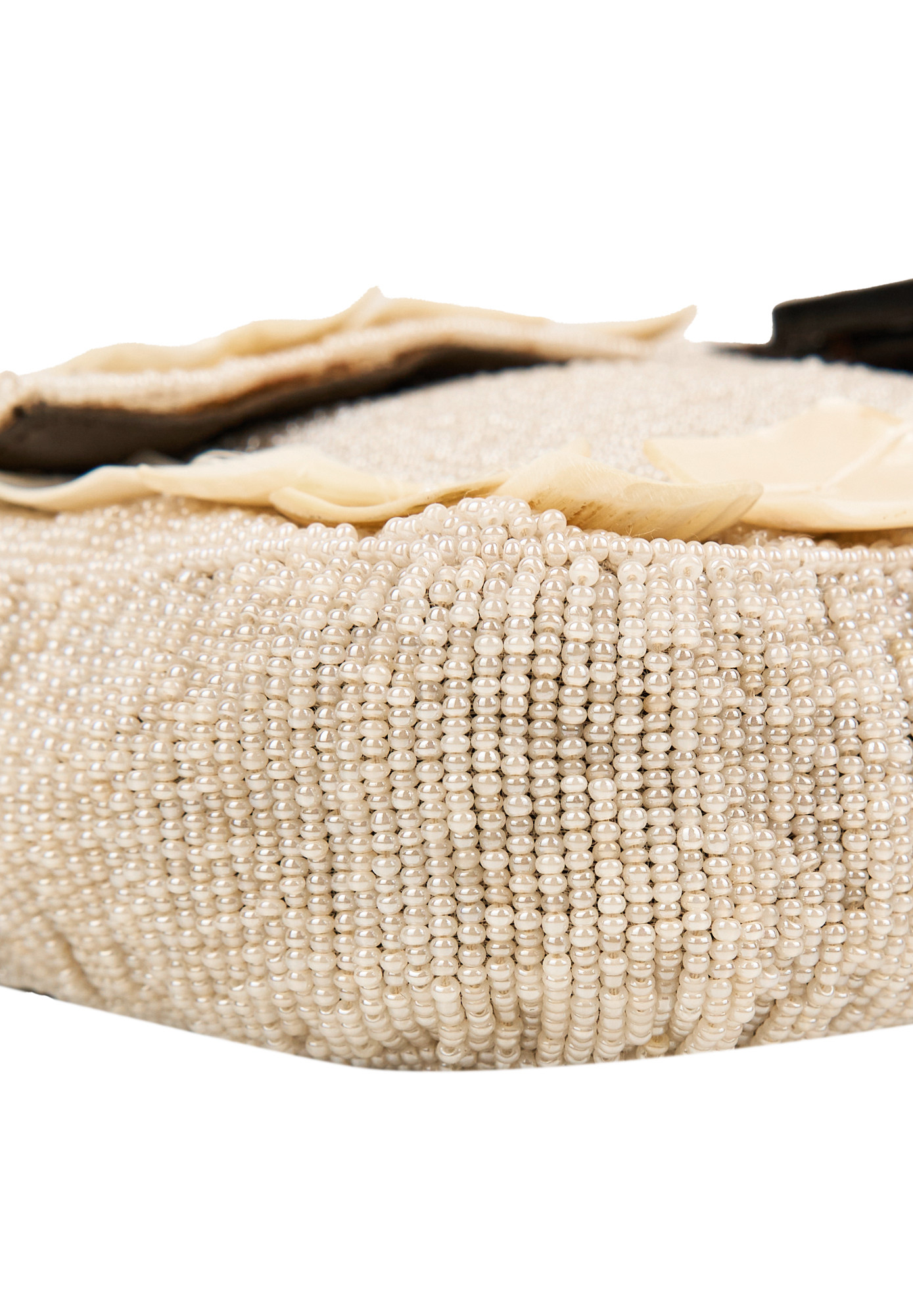 Fendi Baguette Beaded Bag With Mother Of Pearl