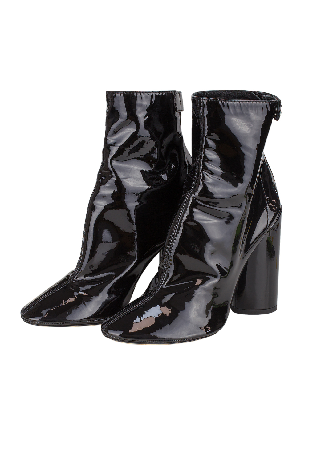 Christian Dior Black Patent Ankle Boots
