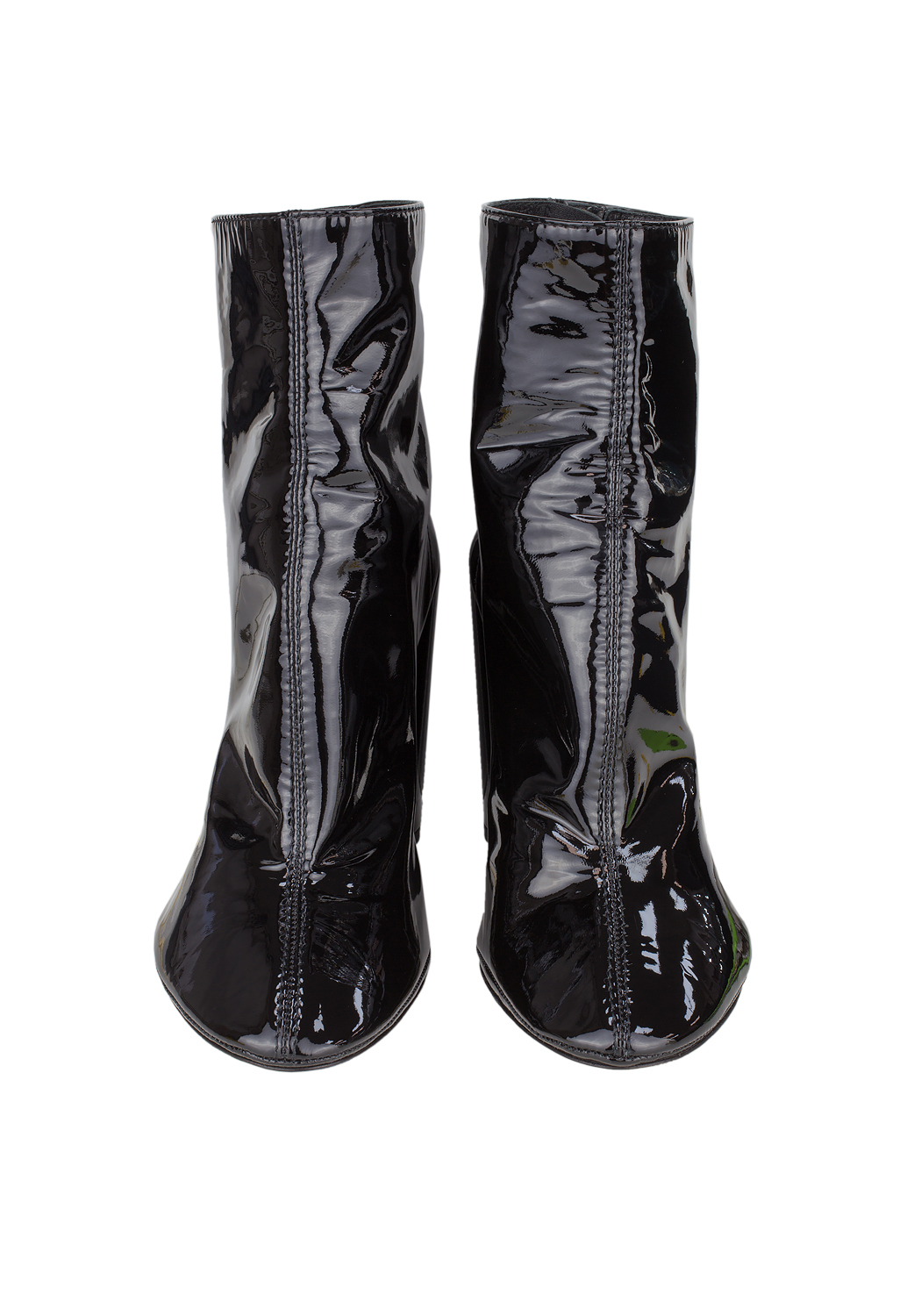 Christian Dior Black Patent Ankle Boots