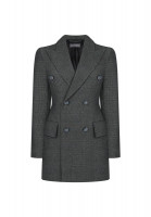 Balenciaga Elongated Plaid Jacket