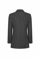 Balenciaga Elongated Plaid Jacket