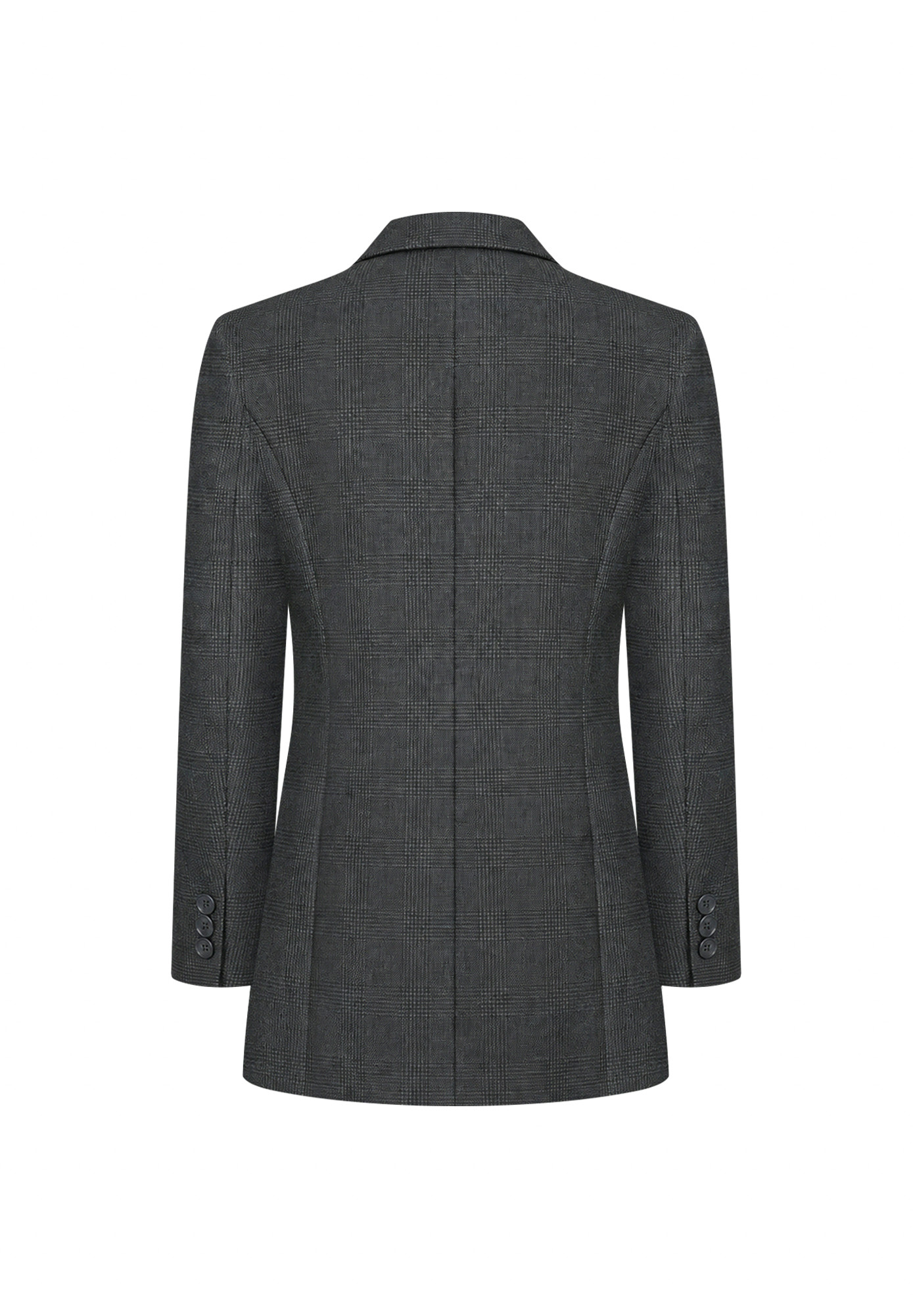 Balenciaga Elongated Plaid Jacket
