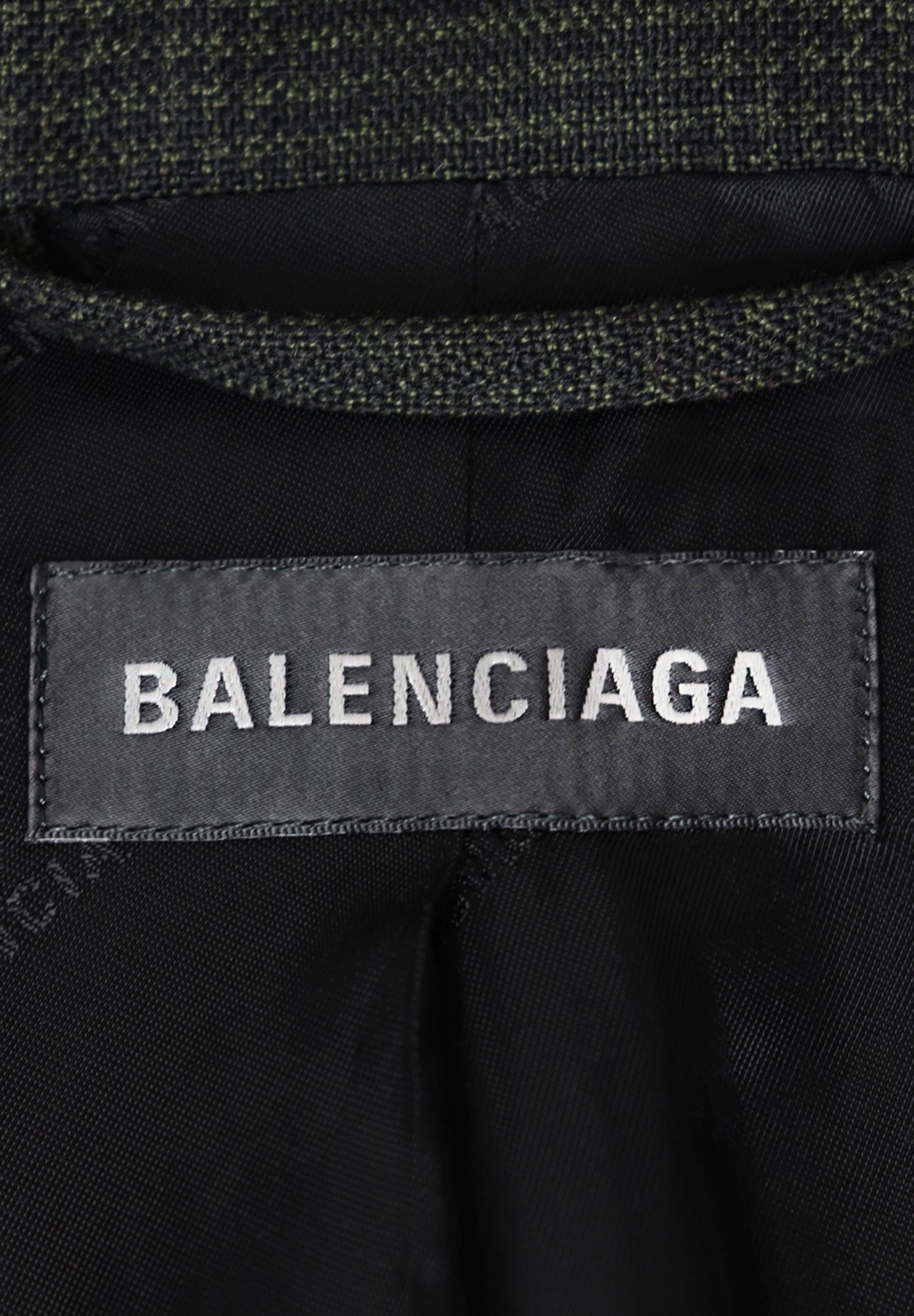 Balenciaga Elongated Plaid Jacket