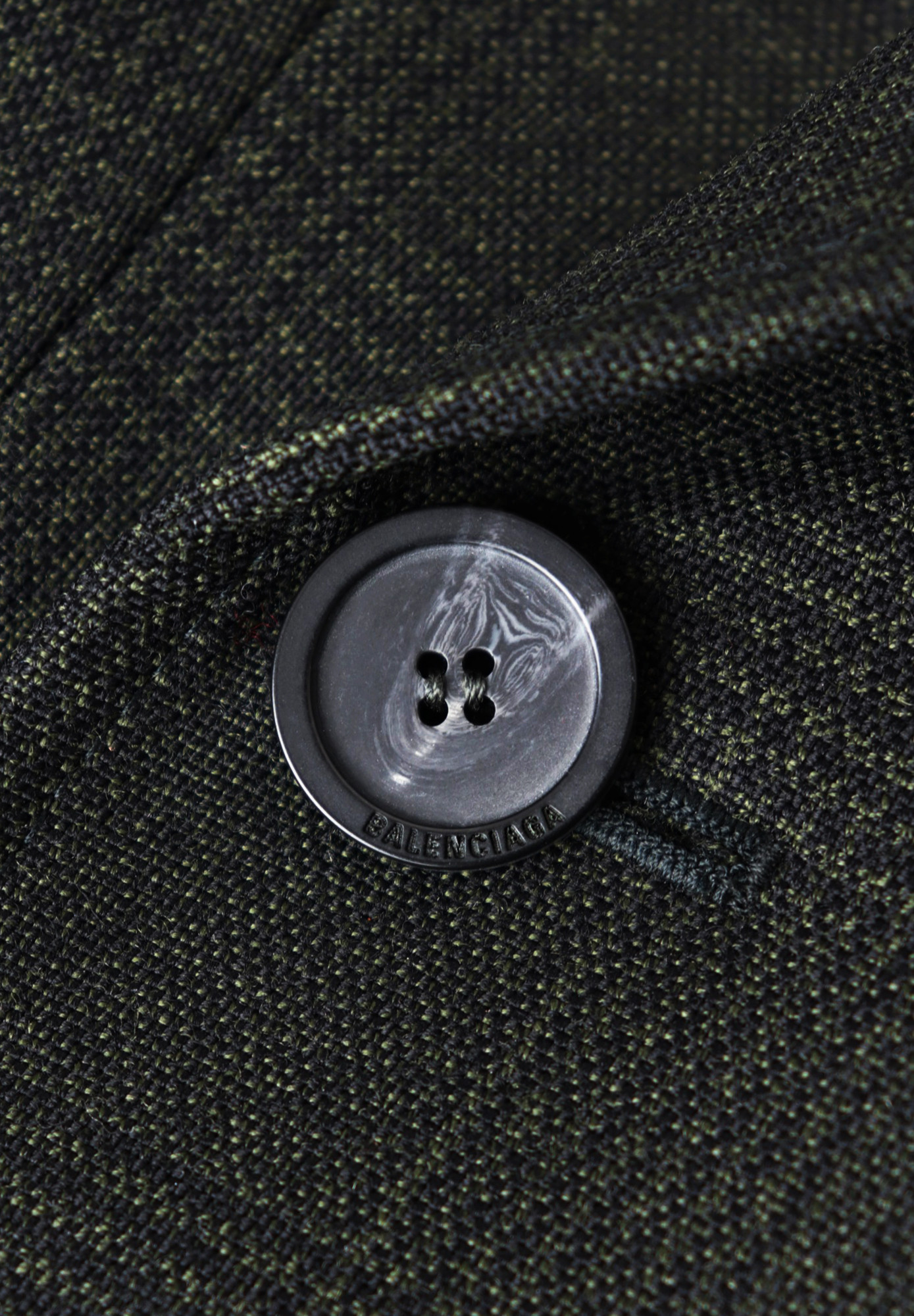 Balenciaga Elongated Plaid Jacket