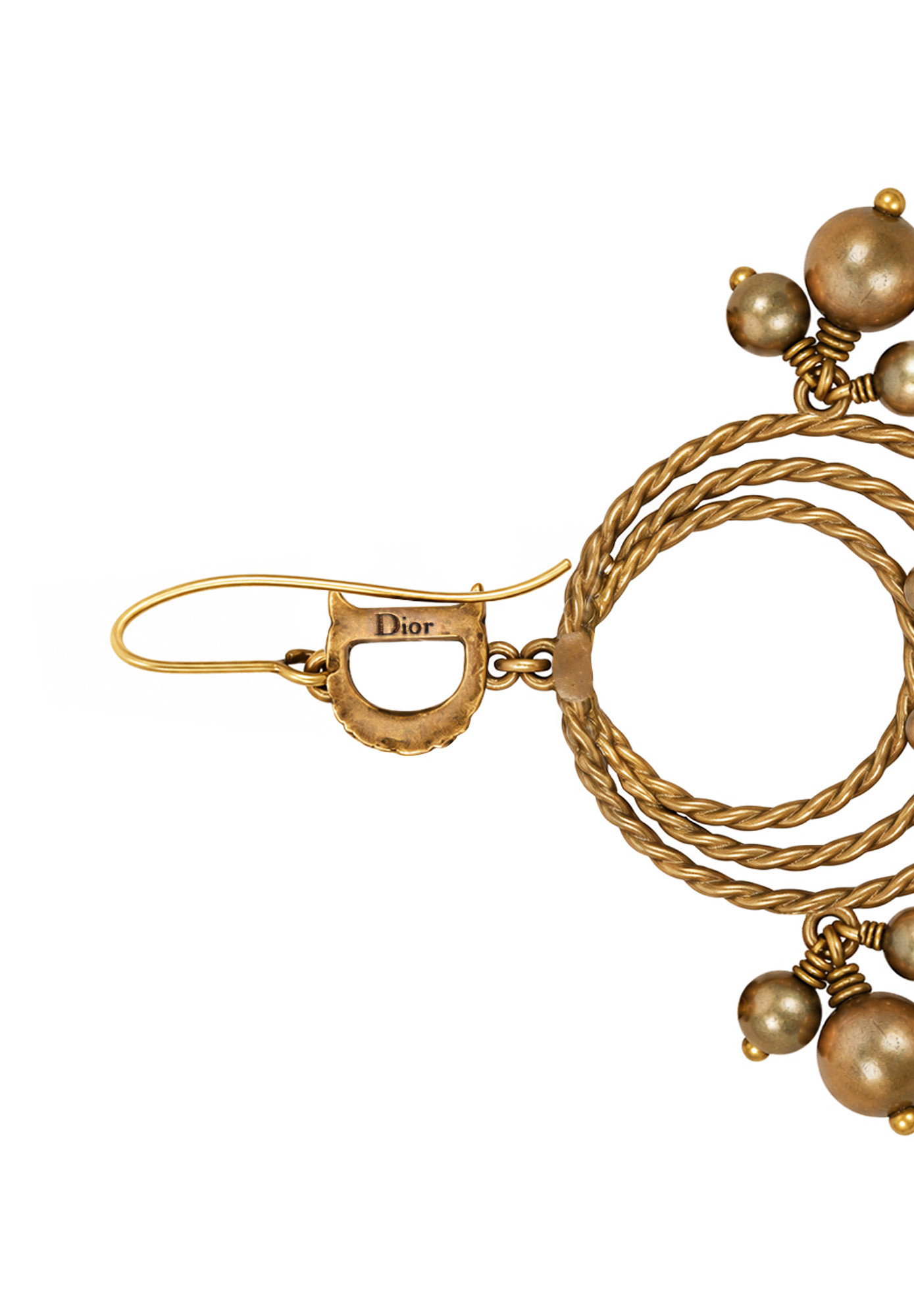 Christian Dior Earrings with Pendants and Logo