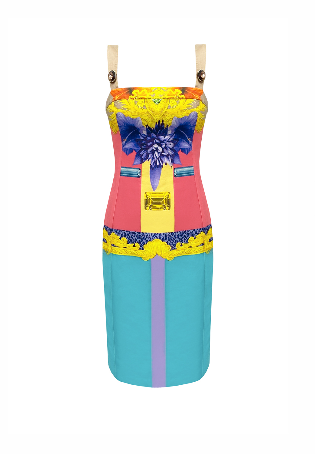 Versace Sleeveless Cotton Dress
