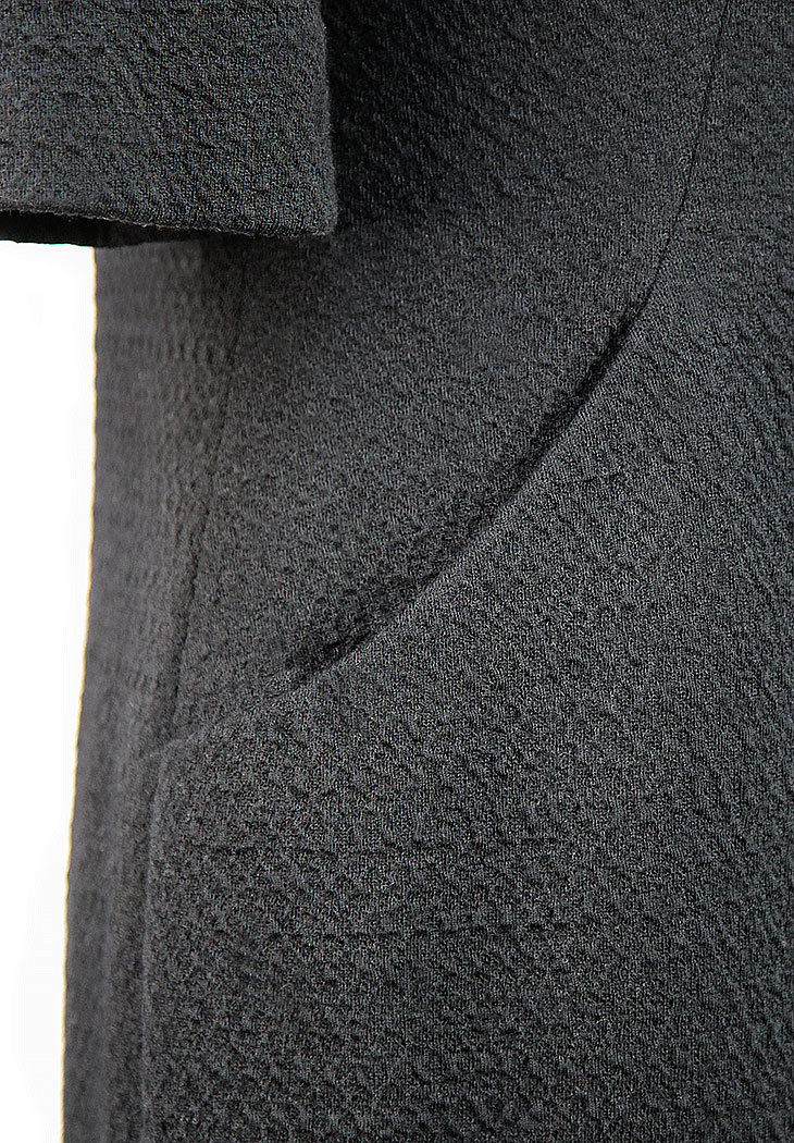 EISA by Cristobal Balenciaga Haute Couture Black Dress