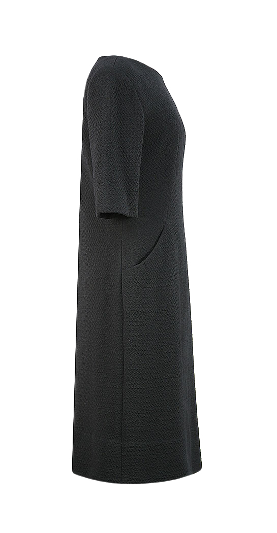 EISA by Cristobal Balenciaga Haute Couture Black Dress
