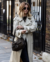 Fendi Zucca Canvas Mamma Baguette Bag