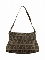 Fendi Zucca Canvas Mamma Baguette Bag