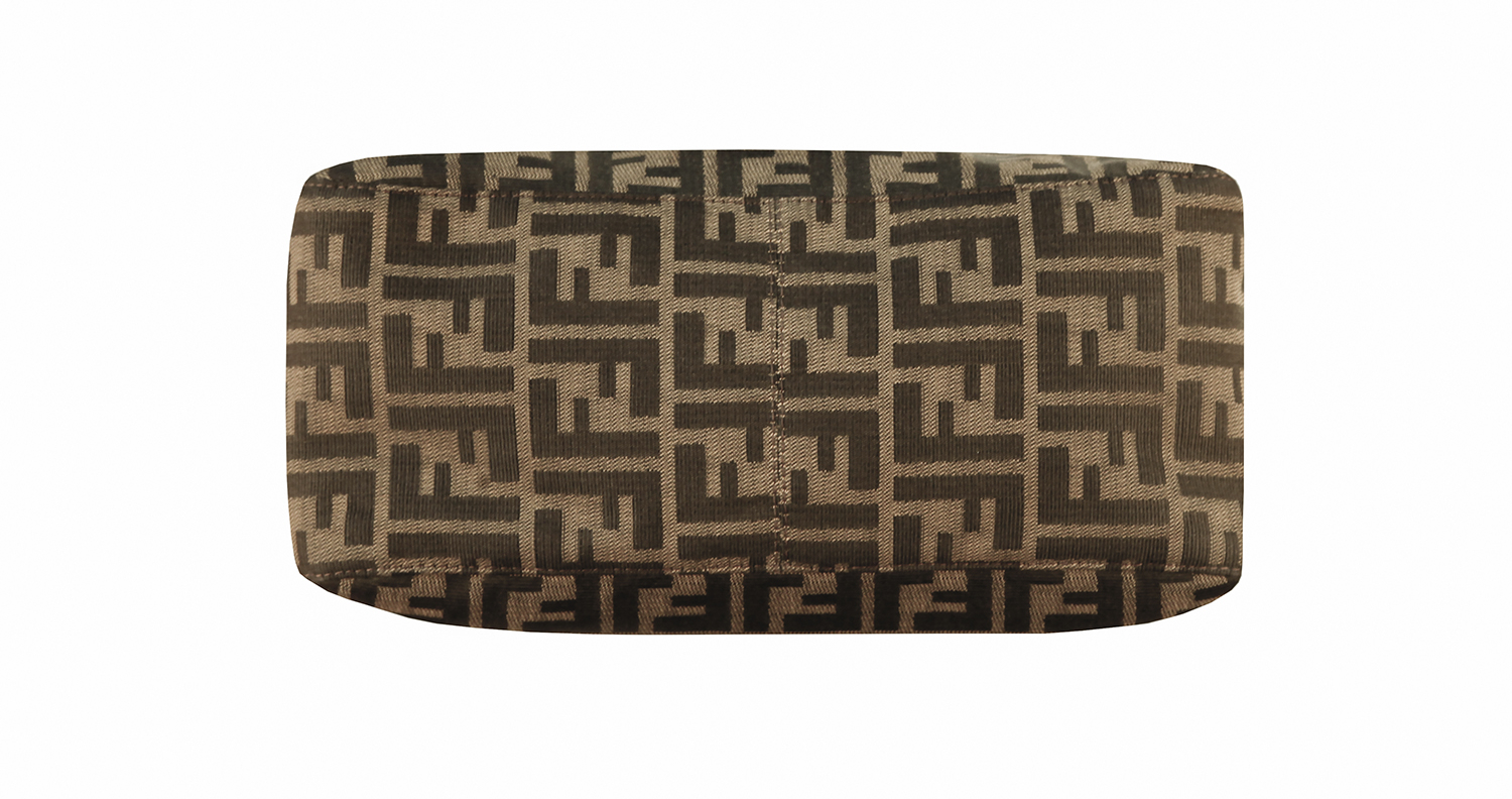 Fendi Zucca Canvas Mamma Baguette Bag