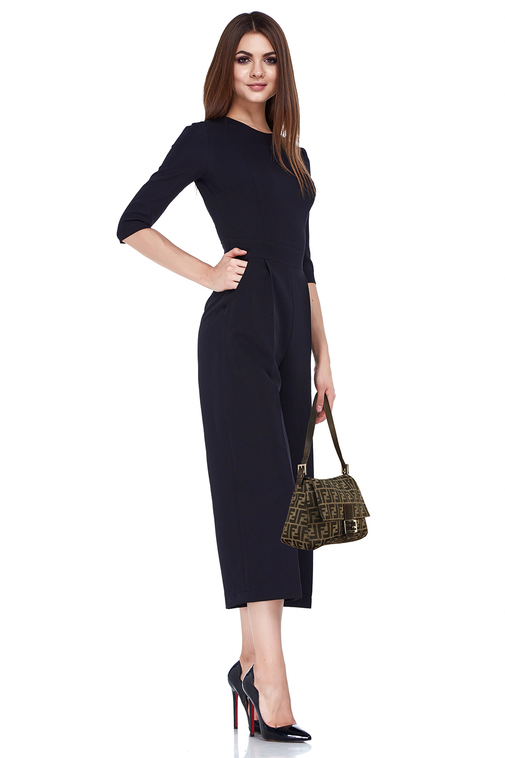 Fendi Zucca Canvas Mamma Baguette Bag