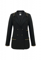 Chanel Double-Breasted Jacket With Chains