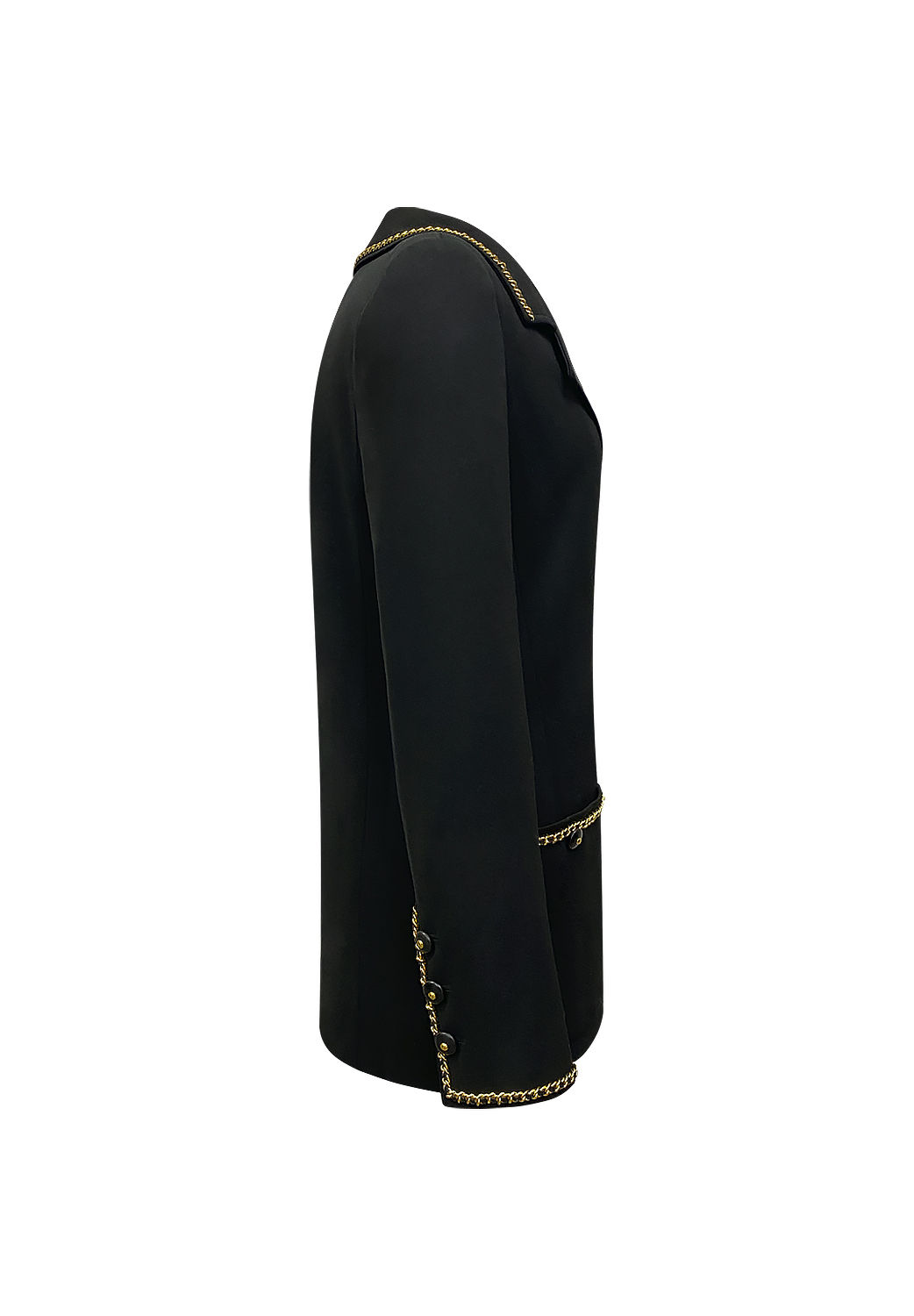 Chanel Double-Breasted Jacket With Chains