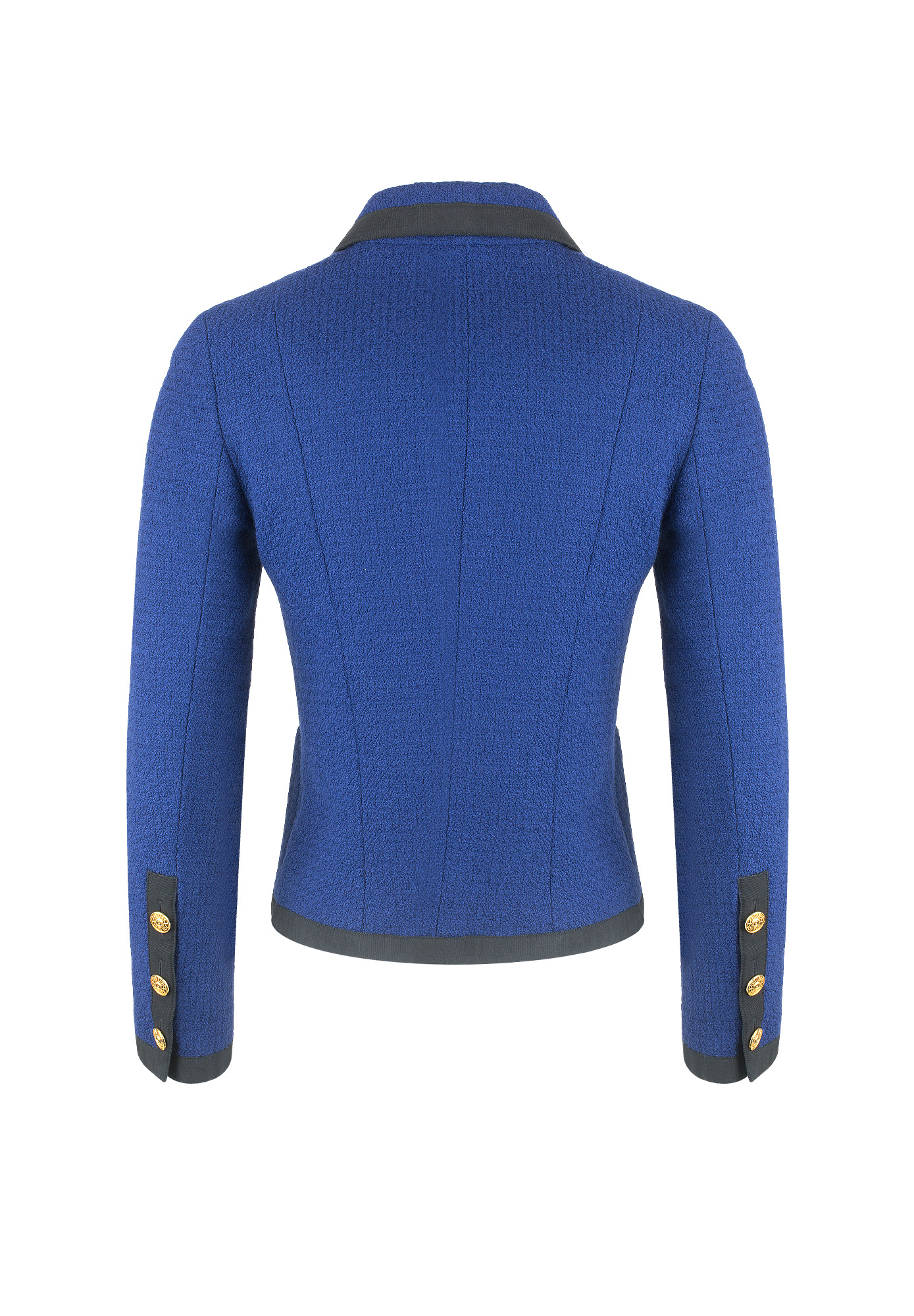 Chanel Blue Trimmed Tweed Jacket