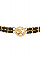 Chanel Chain And Leather Logo Belt