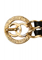 Chanel Chain And Leather Logo Belt